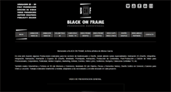 Desktop Screenshot of blackonframe.com